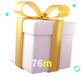 Receba seus bônus de boas-vindas no 76m